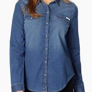 Calvin Klein Jeans Blue Button-Down Shirt